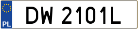 Truck License Plate